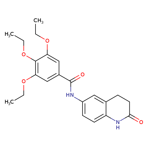 3,4,5-triethoxy-N-(2-oxo-1,2,3,4-tetrahydroquinolin-6-yl)benzamide
