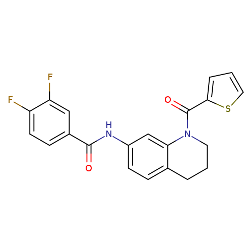 3,4-difluoro-N-[1-(thiophene-2-carbonyl)-1,2,3,4-tetrahydroquinolin-7-yl]benzamide