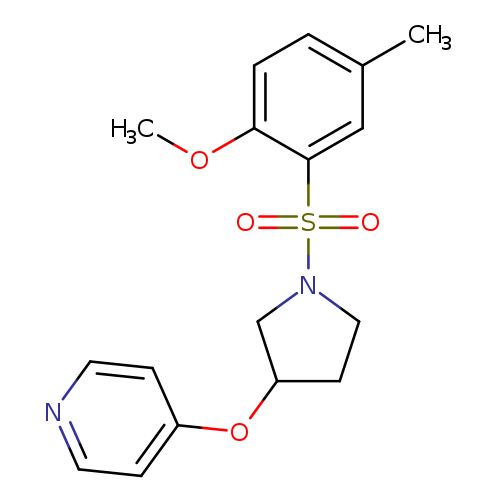 4-{[1-(2-methoxy-5-methylbenzenesulfonyl)pyrrolidin-3-yl]oxy}pyridine