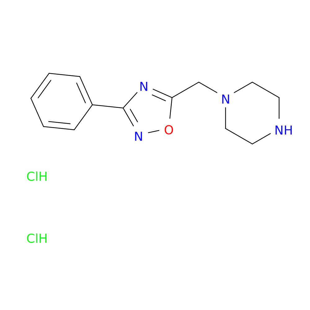 1-[(3-phenyl-1,2,4-oxadiazol-5-yl)methyl]piperazine dihydrochloride