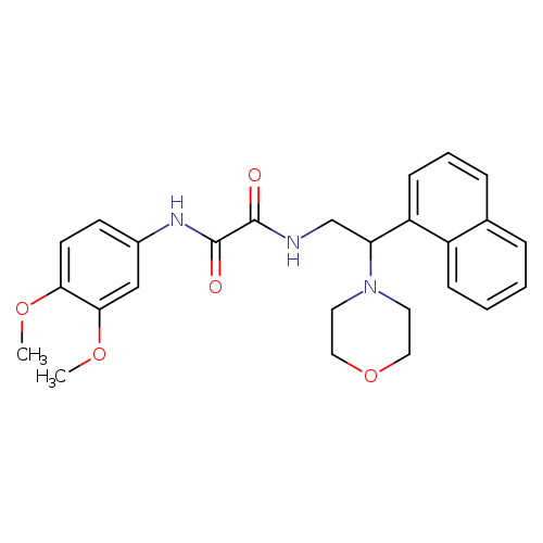 N'-(3,4-dimethoxyphenyl)-N-[2-(morpholin-4-yl)-2-(naphthalen-1-yl)ethyl]ethanediamide