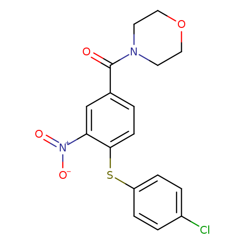 4-{4-[(4-chlorophenyl)sulfanyl]-3-nitrobenzoyl}morpholine