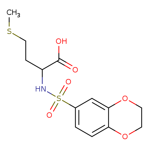 2-(2,3-Dihydrobenzo[b][1,4]dioxine-6-sulfonamido)-4-(methylthio)butanoic acid