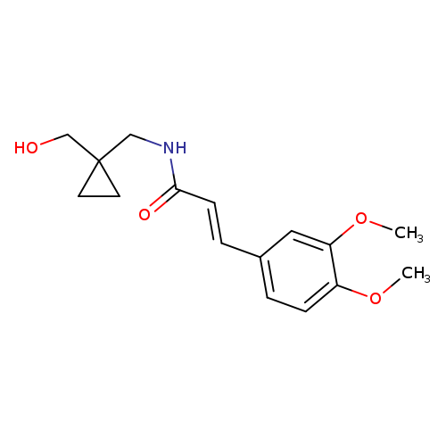(2E)-3-(3,4-dimethoxyphenyl)-N-{[1-(hydroxymethyl)cyclopropyl]methyl}prop-2-enamide