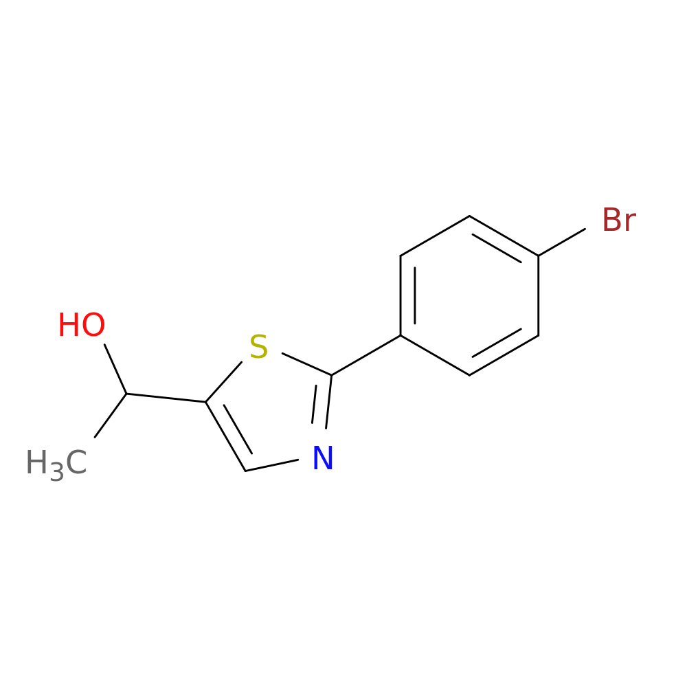 1-[2-(4-bromophenyl)-1,3-thiazol-5-yl]ethan-1-ol