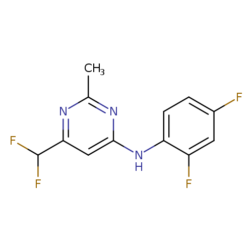 6-(difluoromethyl)-N-(2,4-difluorophenyl)-2-methylpyrimidin-4-amine