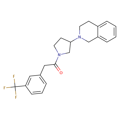 1-[3-(1,2,3,4-tetrahydroisoquinolin-2-yl)pyrrolidin-1-yl]-2-[3-(trifluoromethyl)phenyl]ethan-1-one