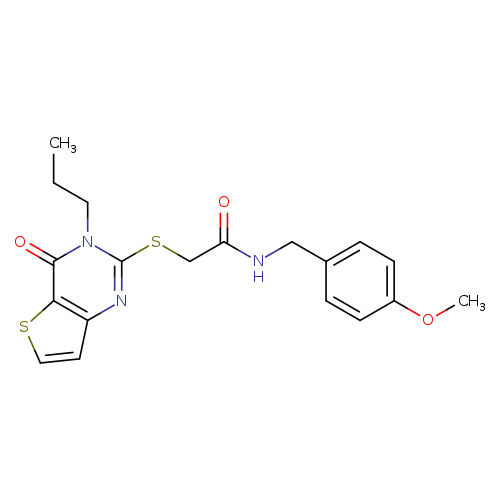 N-[(4-methoxyphenyl)methyl]-2-({4-oxo-3-propyl-3H,4H-thieno[3,2-d]pyrimidin-2-yl}sulfanyl)acetamide