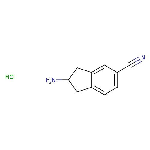 2-amino-2,3-dihydro-1H-indene-5-carbonitrile hydrochloride
