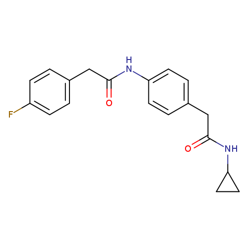 N-cyclopropyl-2-{4-[2-(4-fluorophenyl)acetamido]phenyl}acetamide