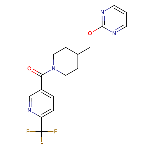 2-({1-[6-(trifluoromethyl)pyridine-3-carbonyl]piperidin-4-yl}methoxy)pyrimidine