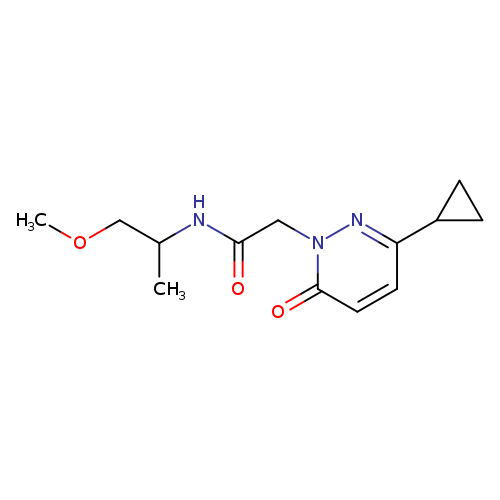 2-(3-cyclopropyl-6-oxo-1,6-dihydropyridazin-1-yl)-N-(1-methoxypropan-2-yl)acetamide