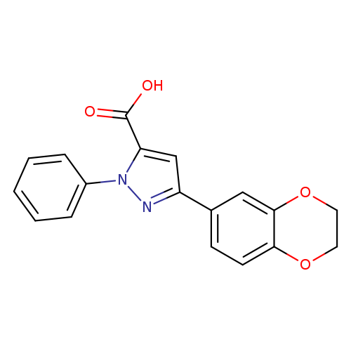 3-(2,3-Dihydrobenzo[b][1,4]dioxin-6-yl)-1-phenyl-1H-pyrazole-5-carboxylic acid