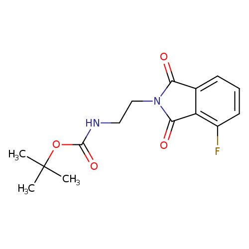 tert-butyl N-[2-(4-fluoro-1,3-dioxo-2,3-dihydro-1H-isoindol-2-yl)ethyl]carbamate