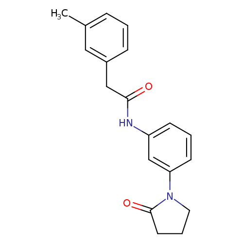 2-(3-methylphenyl)-N-[3-(2-oxopyrrolidin-1-yl)phenyl]acetamide