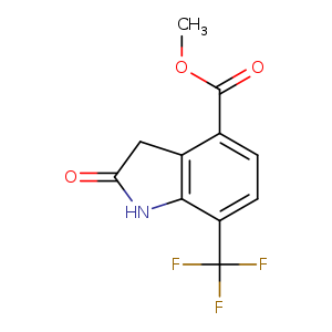 1H-Indole-4-carboxylic acid, 2,3-dihydro-2-oxo-7-(trifluoromethyl)-, methyl ester