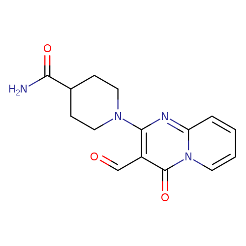 1-{3-formyl-4-oxo-4H-pyrido[1,2-a]pyrimidin-2-yl}piperidine-4-carboxamide