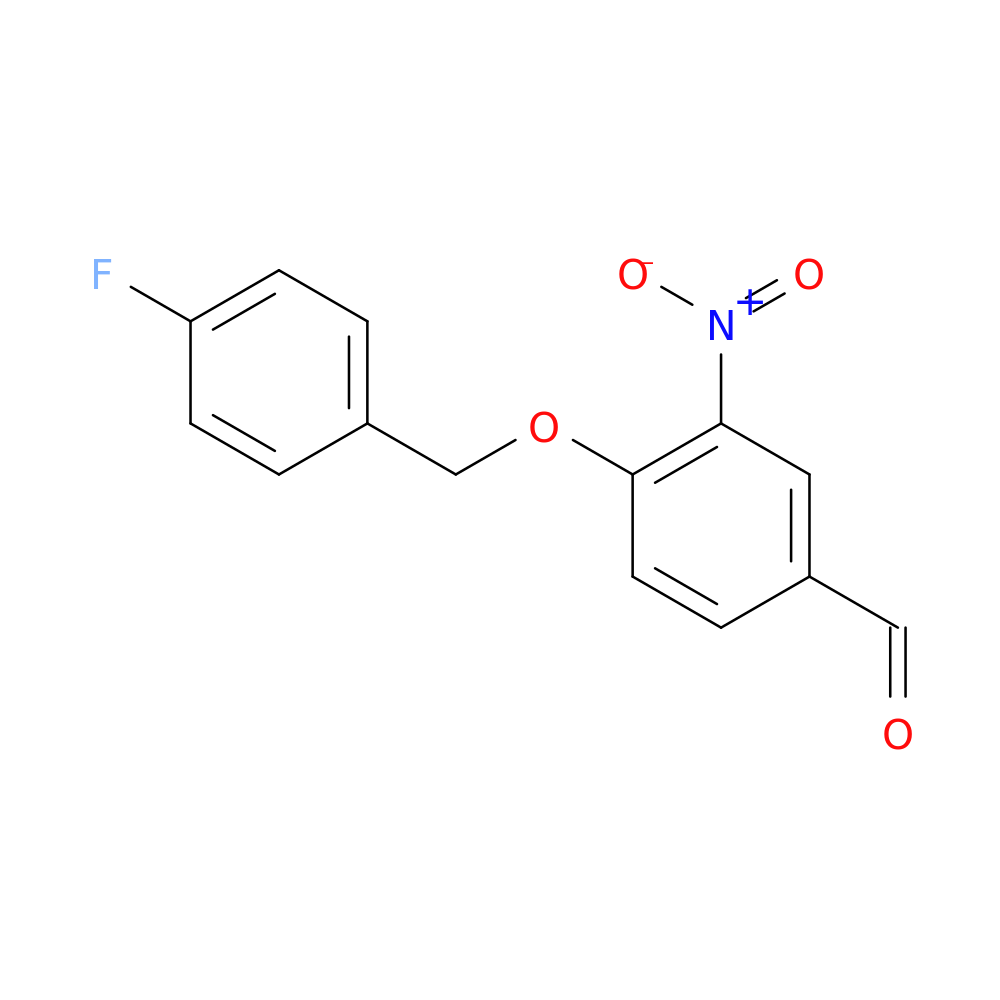 4-[(4-fluorobenzyl)oxy]-3-nitrobenzene carbaldehyde