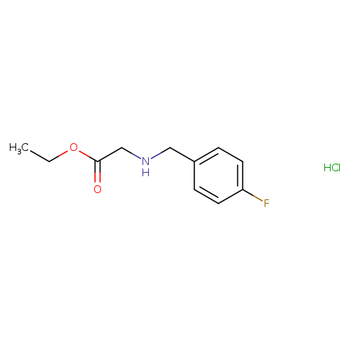 ethyl 2-{[(4-fluorophenyl)methyl]amino}acetate hydrochloride