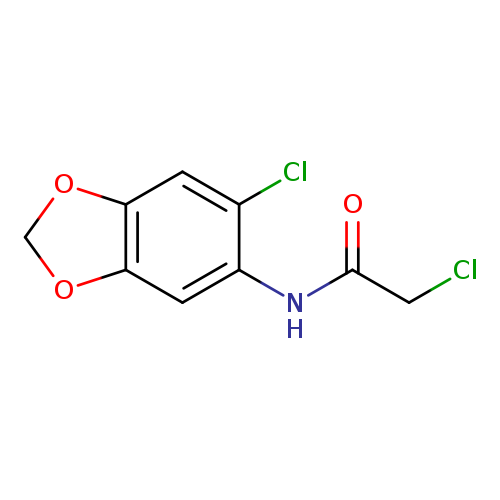 2-chloro-N-(6-chloro-2H-1,3-benzodioxol-5-yl)acetamide
