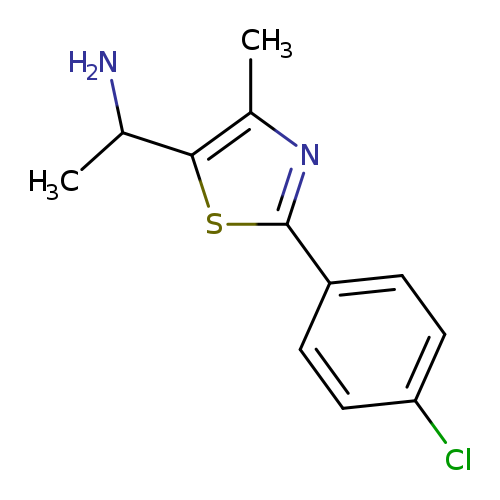 1-[2-(4-Chlorophenyl)-4-methyl-1,3-thiazol-5-yl]ethan-1-amine