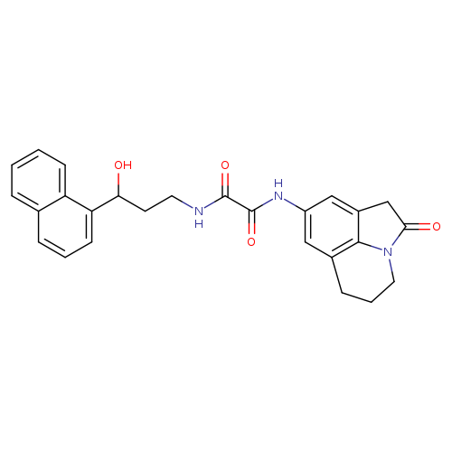 N'-[3-hydroxy-3-(naphthalen-1-yl)propyl]-N-{2-oxo-1-azatricyclo[6.3.1.0^{4,12}]dodeca-4,6,8(12)-trien-6-yl}ethanediamide