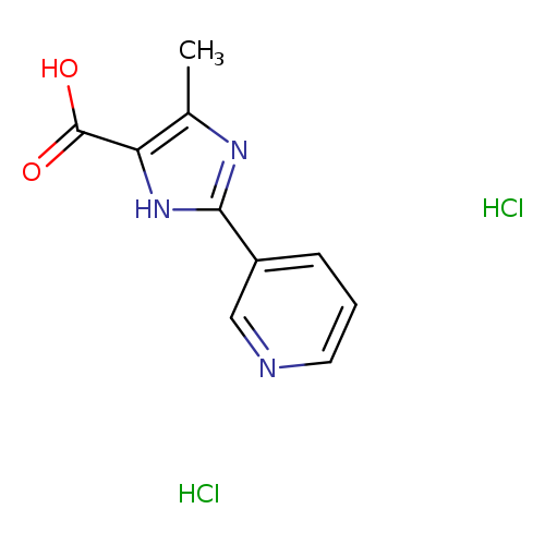 4-methyl-2-(pyridin-3-yl)-1H-imidazole-5-carboxylic acid dihydrochloride