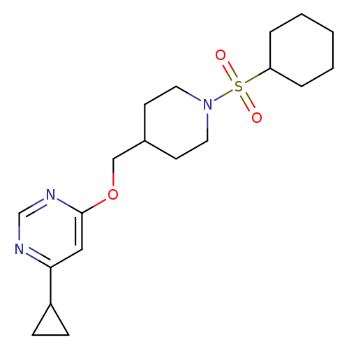 4-{[1-(cyclohexanesulfonyl)piperidin-4-yl]methoxy}-6-cyclopropylpyrimidine