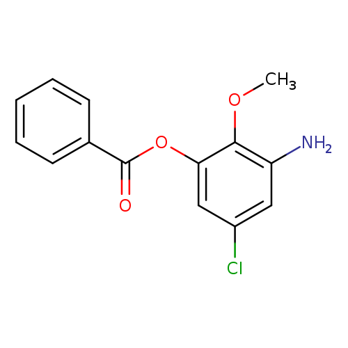 3-amino-5-chloro-2-methoxyphenyl benzoate