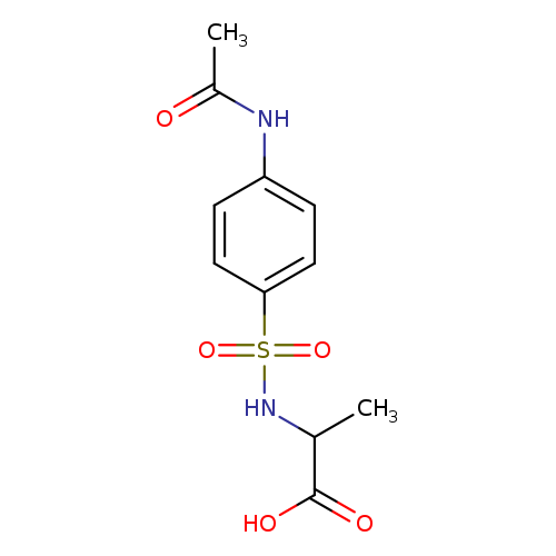 2-(4-acetamidobenzenesulfonamido)propanoic acid