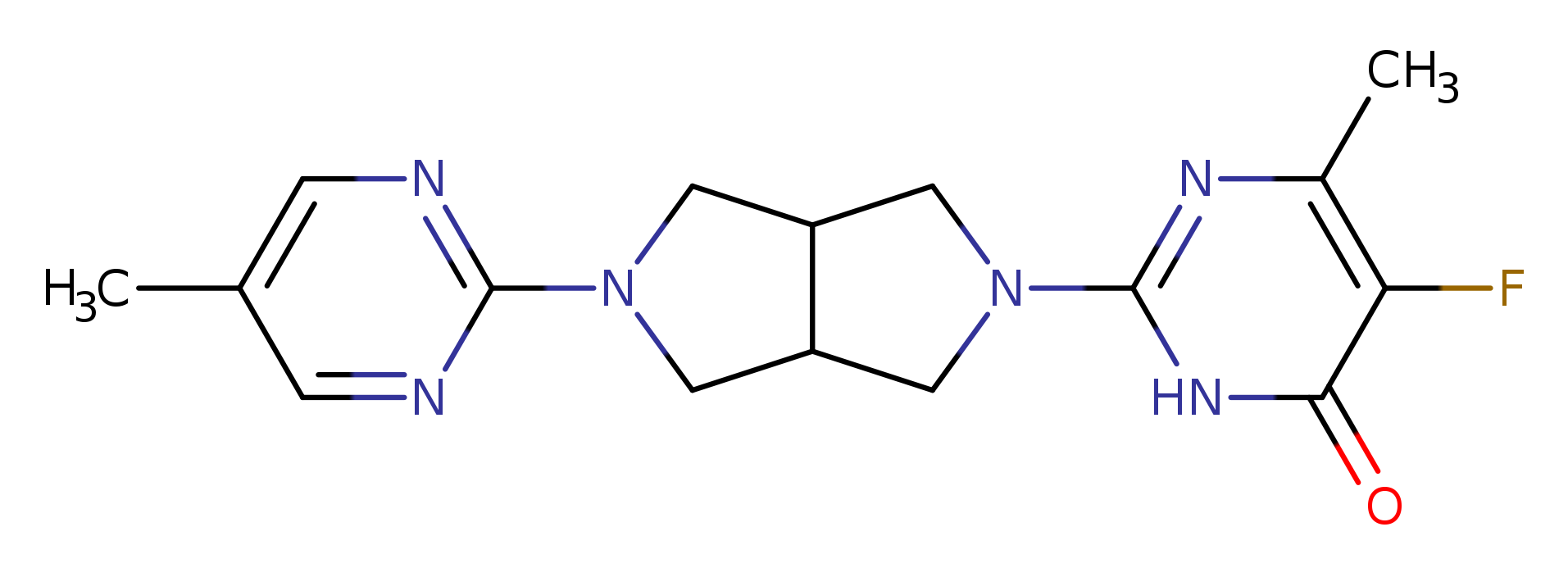 5-fluoro-6-methyl-2-[5-(5-methylpyrimidin-2-yl)-octahydropyrrolo[3,4-c]pyrrol-2-yl]-3,4-dihydropyrimidin-4-one