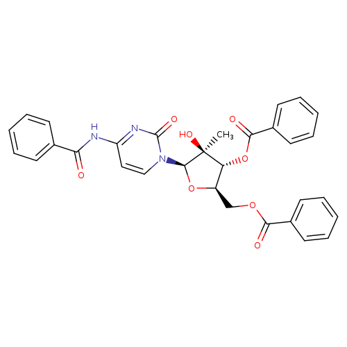 (2R,3R,4S,5R)-5-(4-Benzamido-2-Oxopyrimidin-1(2H)-Yl)-2-((Benzoyloxy)Methyl)-4-Hydroxy-4-Methyltetrahydrofuran-3-Yl Benzoate