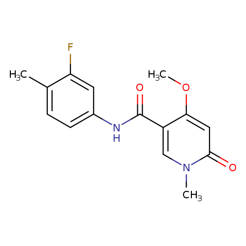 N-(3-fluoro-4-methylphenyl)-4-methoxy-1-methyl-6-oxo-1,6-dihydropyridine-3-carboxamide