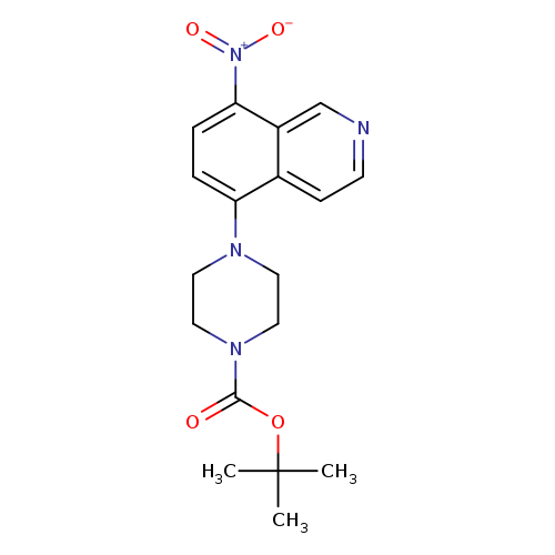 tert-butyl 4-(8-nitroisoquinolin-5-yl)piperazine-1-carboxylate