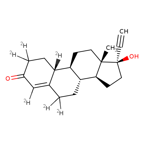 17α-hydroxy-19-norpregn-4-<wbr>en-20-yn-3-one-2,2,4,6,6,10-d<sub>6</sub>