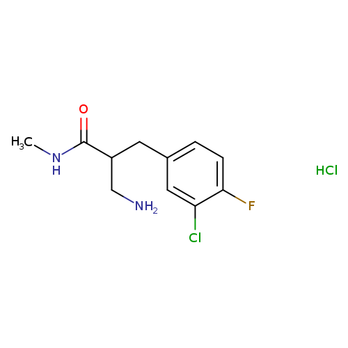3-amino-2-[(3-chloro-4-fluorophenyl)methyl]-N-methylpropanamide hydrochloride