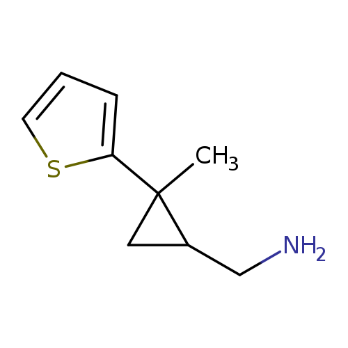 [2-methyl-2-(thiophen-2-yl)cyclopropyl]methanamine