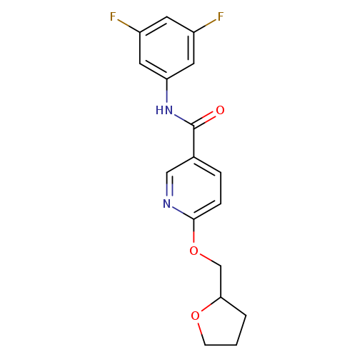N-(3,5-difluorophenyl)-6-[(oxolan-2-yl)methoxy]pyridine-3-carboxamide