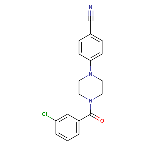 4-[4-(3-chlorobenzoyl)piperazin-1-yl]benzonitrile