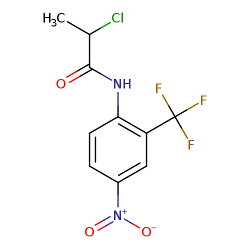 2-chloro-N-[4-nitro-2-(trifluoromethyl)phenyl]propanamide
