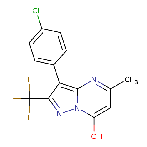 3-(4-Chloro-phenyl)-5-methyl-2-trifluoromethyl-pyrazolo[1,5-a]pyrimidin-7-ol
