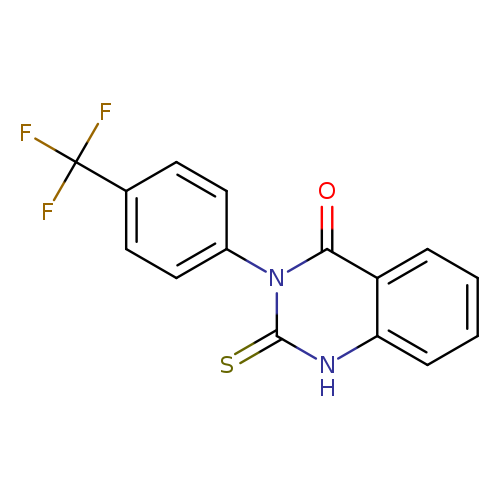 2-sulfanylidene-3-[4-(trifluoromethyl)phenyl]-1,2,3,4-tetrahydroquinazolin-4-one