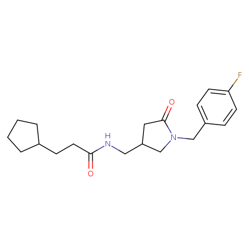 3-cyclopentyl-N-({1-[(4-fluorophenyl)methyl]-5-oxopyrrolidin-3-yl}methyl)propanamide