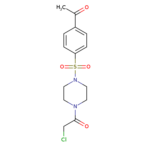 1-[4-(4-acetylbenzenesulfonyl)piperazin-1-yl]-2-chloroethan-1-one