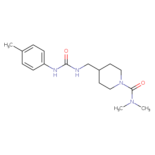 N,N-dimethyl-4-({[(4-methylphenyl)carbamoyl]amino}methyl)piperidine-1-carboxamide