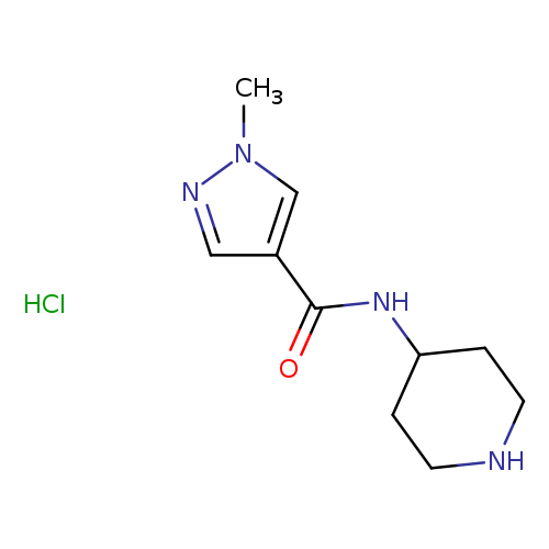 1-methyl-N-(piperidin-4-yl)-1H-pyrazole-4-carboxamide hydrochloride