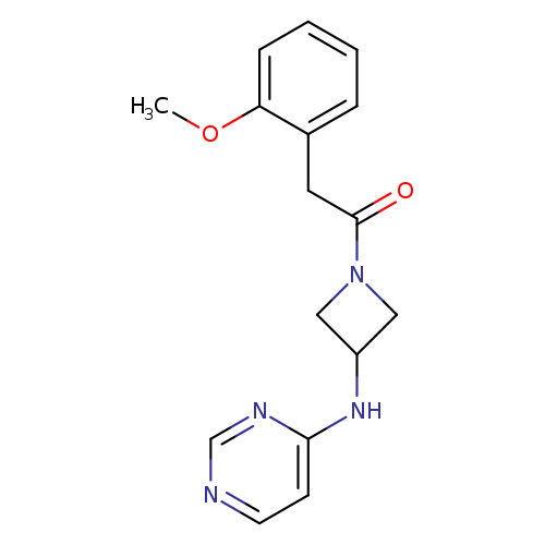 2-(2-methoxyphenyl)-1-{3-[(pyrimidin-4-yl)amino]azetidin-1-yl}ethan-1-one