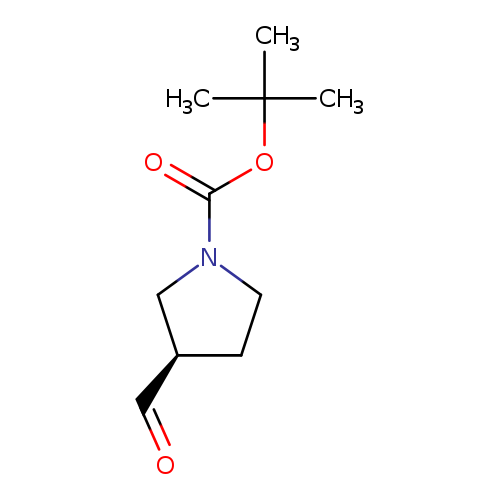 1-Pyrrolidinecarboxylic acid, 3-formyl-, 1,1-dimethylethyl ester, (3R)-