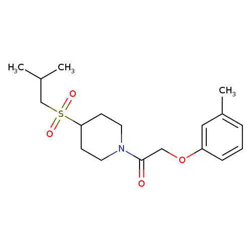2-(3-methylphenoxy)-1-[4-(2-methylpropanesulfonyl)piperidin-1-yl]ethan-1-one