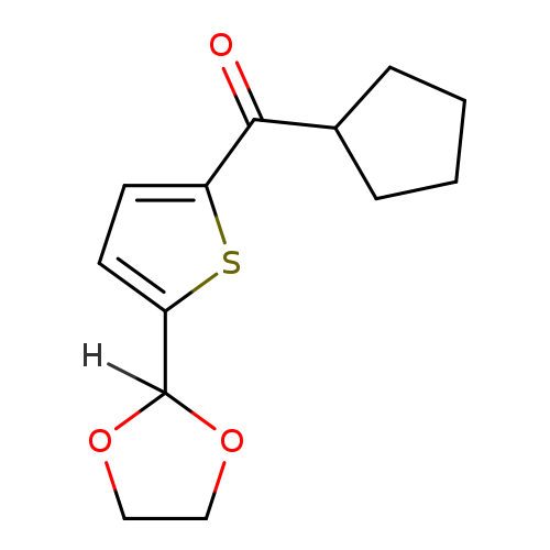 Cyclopentyl 5-(1,3-dioxolan-2-yl)-2-thienyl ketone